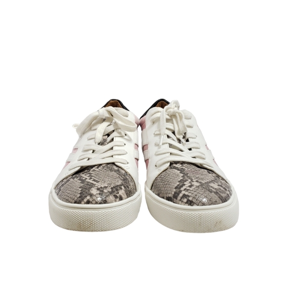 Dolce Vita Andy Pink Snakeskin Print Sneakers Size 10 - Picture 6 of 11